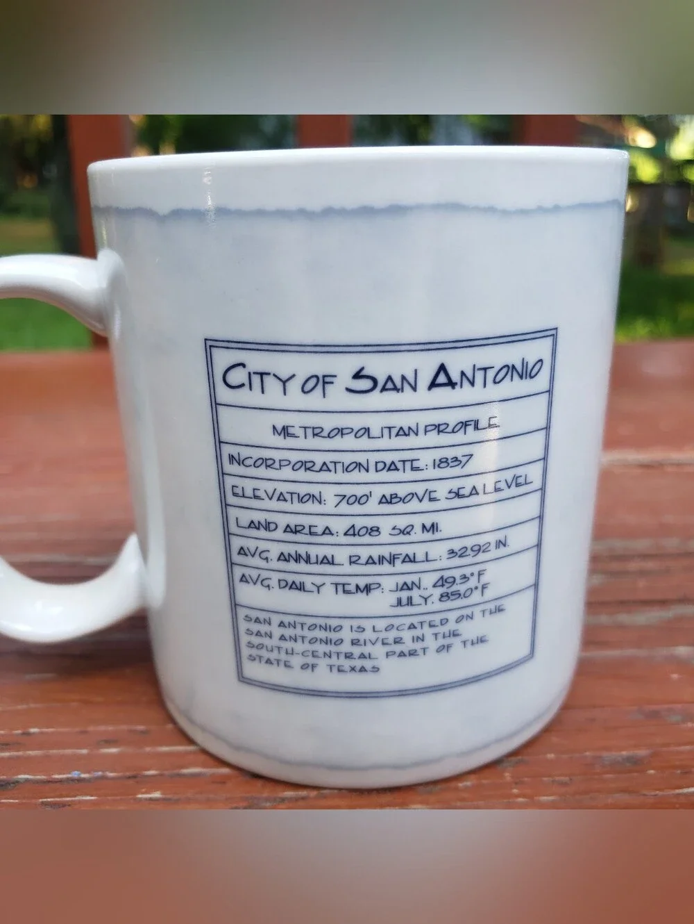 2008 Starbucks Coffee Company San Antonio 'Alamo City' Coffee Mug - 18 fl oz
